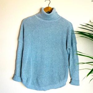 Michael Kors Grey Turtleneck Knit Sweater